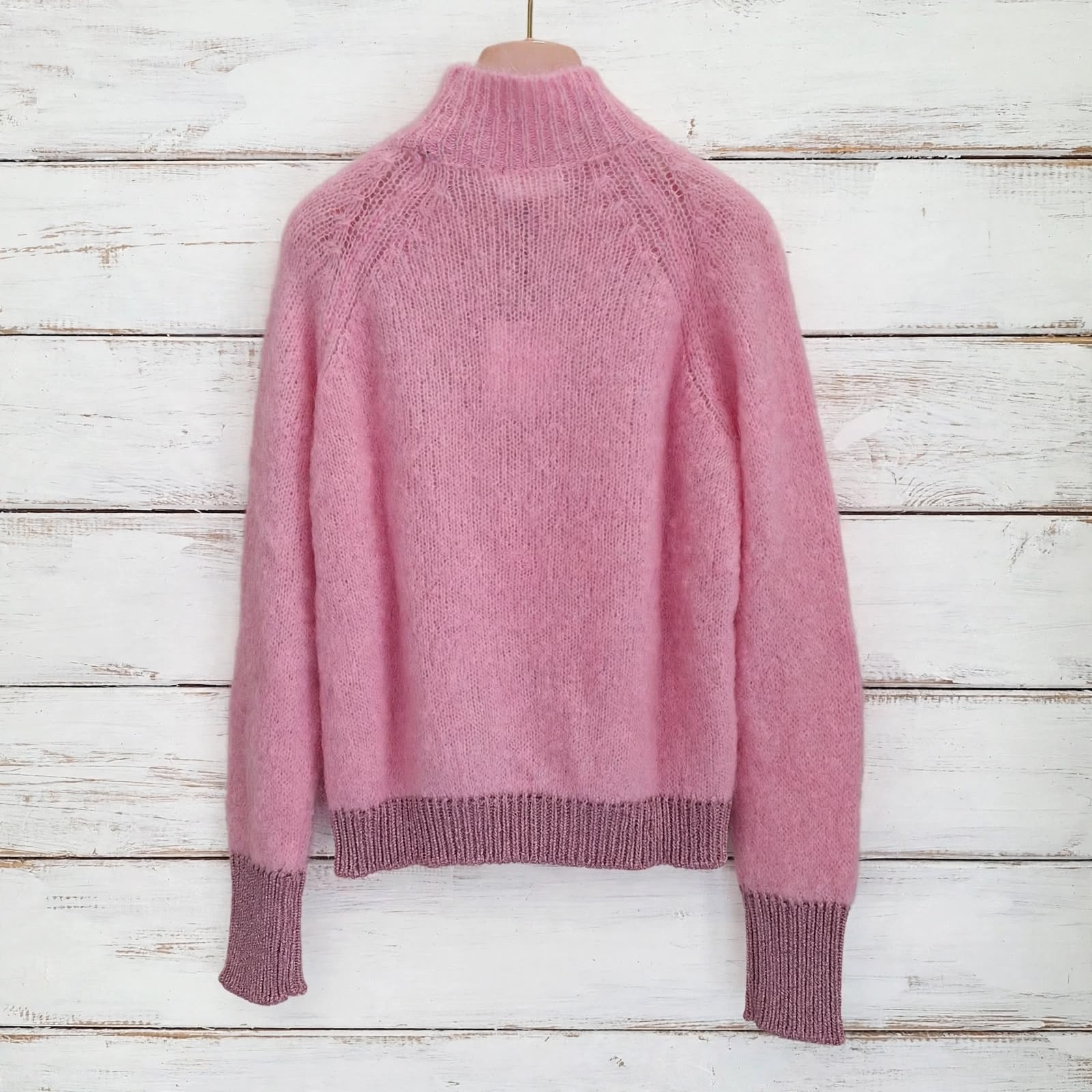 Maglioncino in Mohair Rosa con Dettagli Lurex – Vicolo - immagine 4