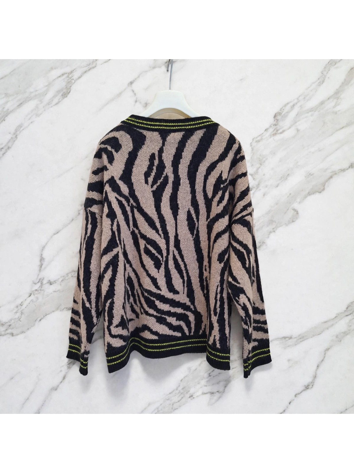 Maglione Jacquard in Mohair Animalier – Haveone - immagine 4