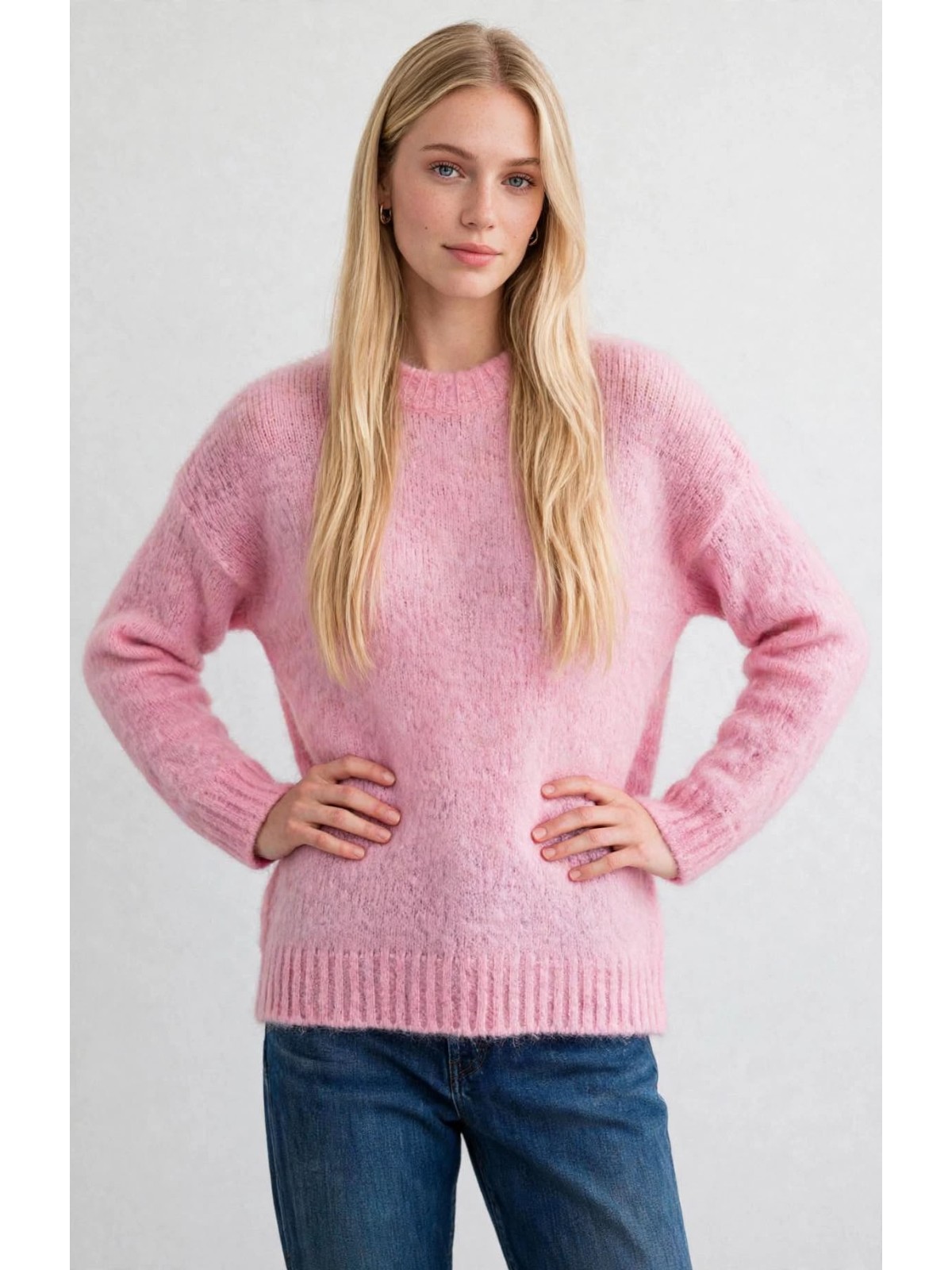 Maglioncino in Mohair Rosa – Vicolo - immagine 2